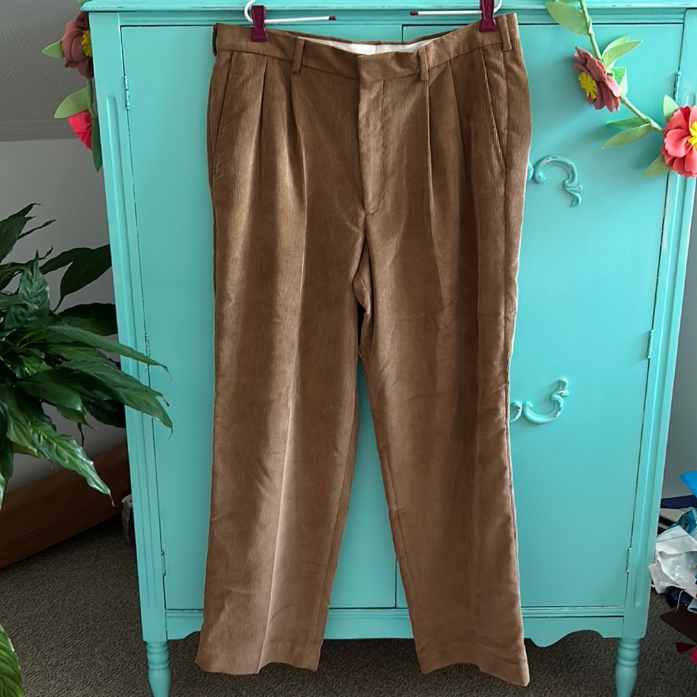 Men’s Corduroy Front Pleat Pant